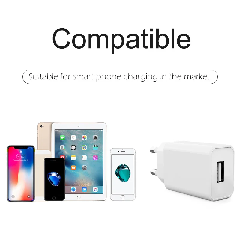 한국 변환 플러그 여행 변환기, KCC 한국 고품질 충전, KC 인증, 5V1A USB 충전기, 휴대폰용