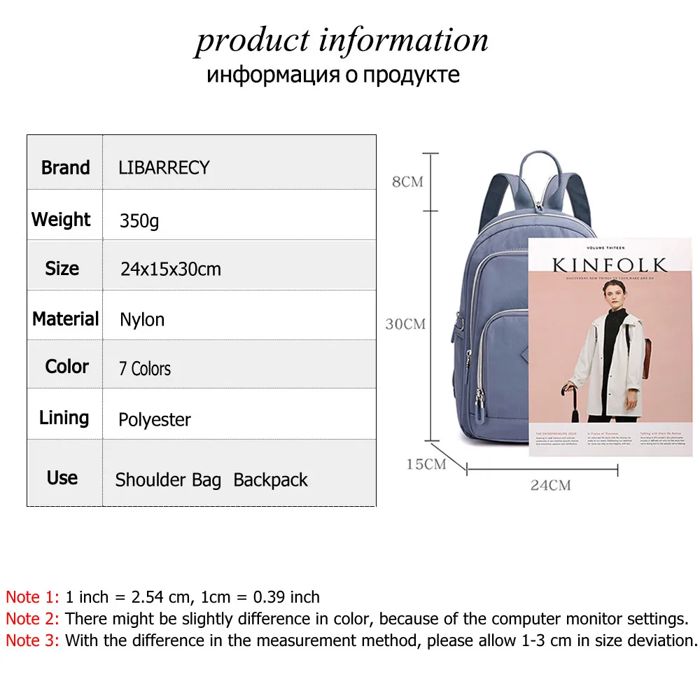 Mochila feminina multifuncional, bolsa de ombro com design casual para mulheres, cor sólida, bolsa de viagem para laptop 2021