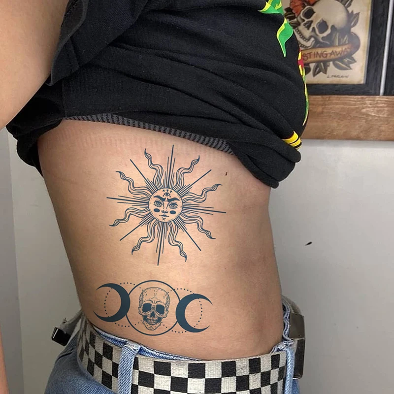 

Полуперманентная Временная тату-наклейка, стойкая 1-2 недели, светильник без темноты