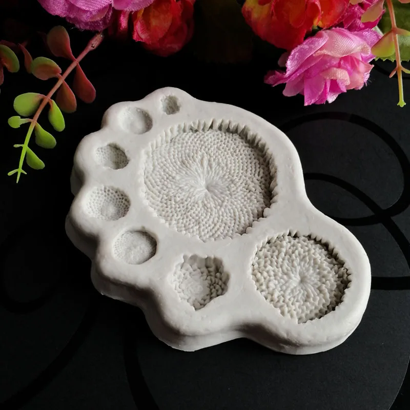 NEW Daisy Sunflower Stamen Mould Silicone Mold Fondant Cake Decorating Tool Gumpaste Sugarcraft Chocolate Forms Bakeware M2469