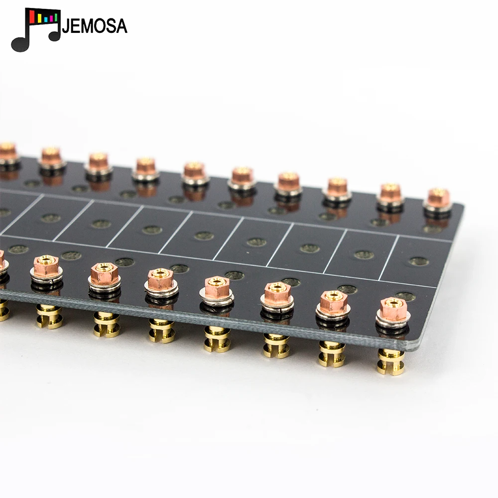 1PC Audio Turret Board Strip Tag Board Terminal Lug Board Solder Gold Plated Copper Screw Type Audio Vintage Tube Amplifier