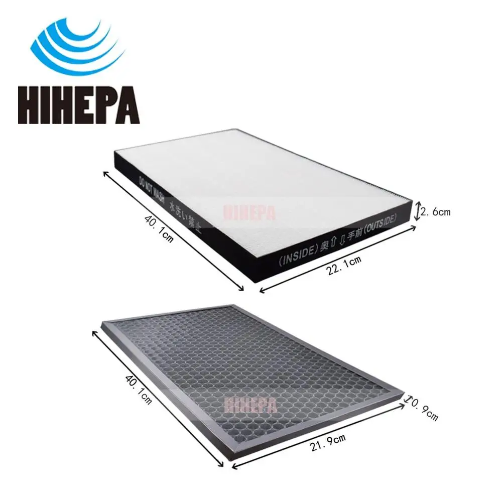 Activated Carbon&HEPA Filter For Sharp D50 Air Purifier Filter :KC-E50、KC-D50、KI-GS50、KC-500Y7、KC-500Y6、KC-50TH2