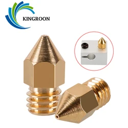 MK7 MK8 Nozzle 0.4mm 0.3mm 0.2mm 0.5mm Copper 3D Printer Parts Extruder Threaded 1.75mm 3.0mm Filament Head Brass Nozzles