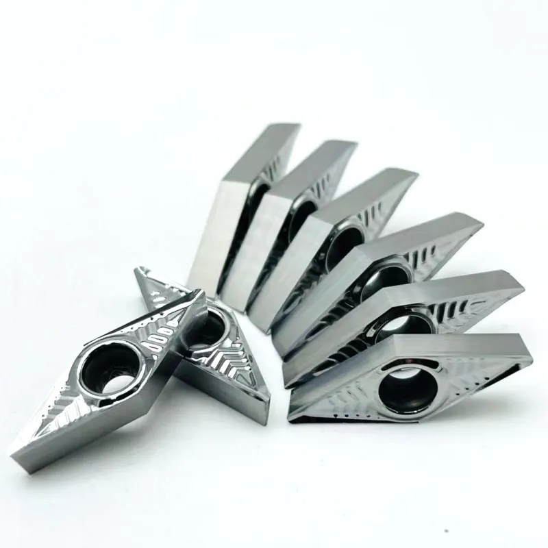 VCGT160404 VCGT160408 AK H01-Herramienta de torno de aluminio, cerámica y metal de calidad perfecta, cortador de fresado de inserción de carburo