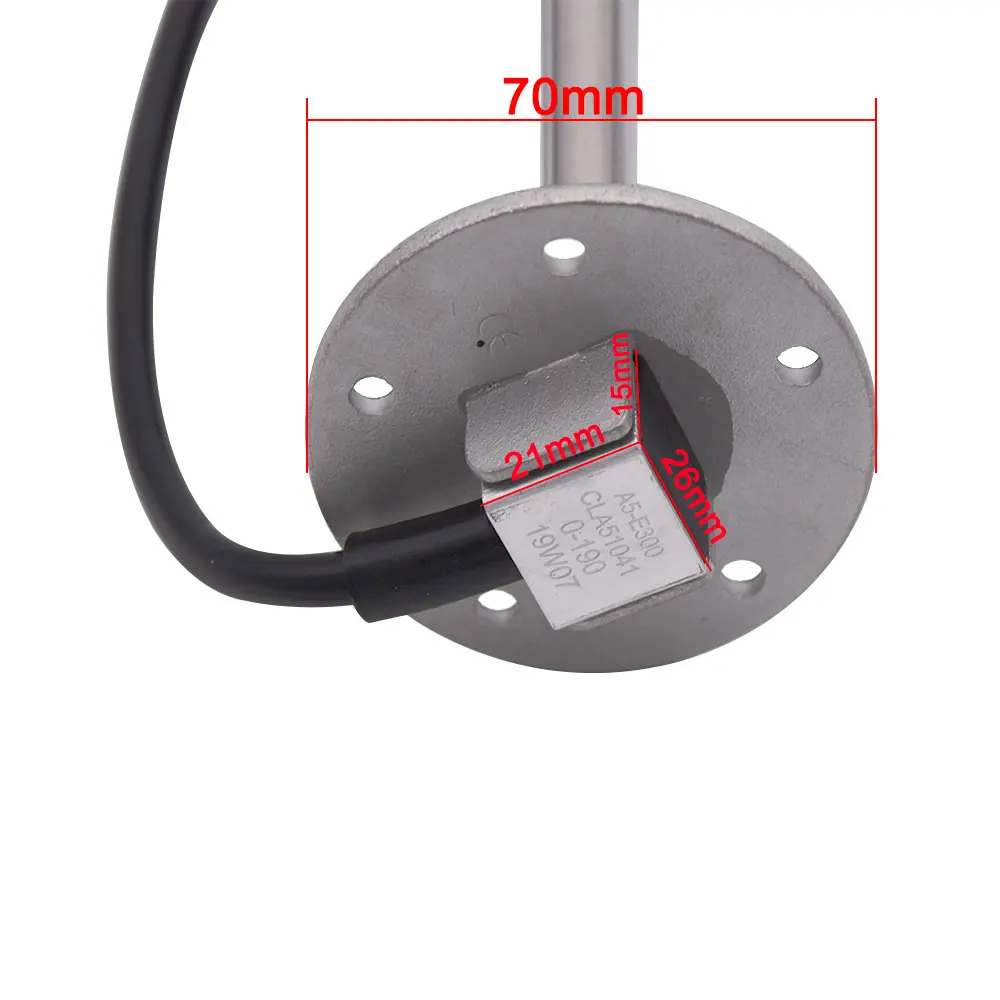 150-350mm Water Fuel Level Sensor Indicator 190ohm Fit 52mm Digital Water Gauge Tank Fuel Meter for Yacht Boat Car Motorcycle