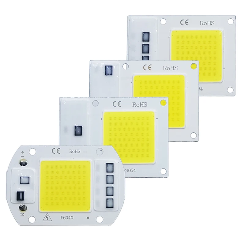 Chip LED 10W 20W 30W 50W COB Chip LED Lamp 220V 240V Bez potrzeby sterownika do reflektorów Flood Light Lampada DIY Lighting