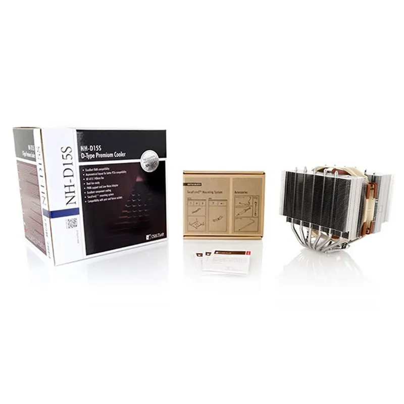 Imagem -05 - Noctua Nh-d15s Cpu Radiator Heat Pipes Torres Gêmeas Ultra-silencioso Multiplataforma 1151 2011 Amd Ventilador Duplo A15pwm