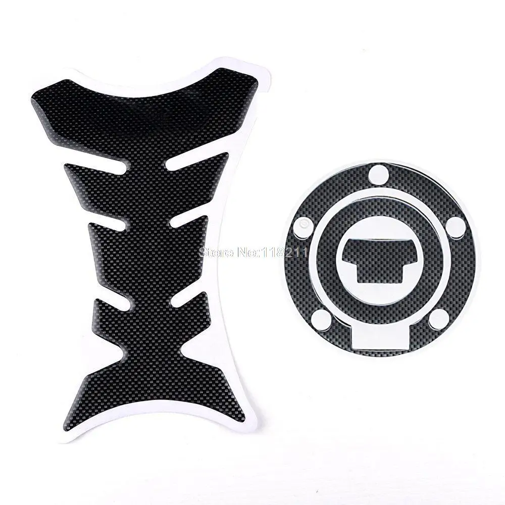 RPMMOTOR Gas Fuel Cap Cover Sticker for YAMAHA YZF R1 R6 FZ-1 FZ-6 FJR1300 Real Carbon