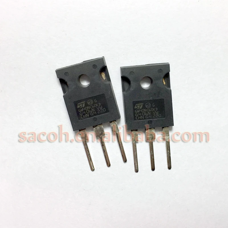 

10Pcs STGW40NC60KD GW40NC60KD TO-247 40A 600V Short circuit rugged IGBT