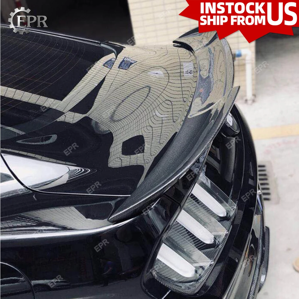 Carbon Fiber Wing Lip For Ford Mustang 2015 MMD Style Rear Spoiler Body Kit Tuning Trim For Mustang Racing Part