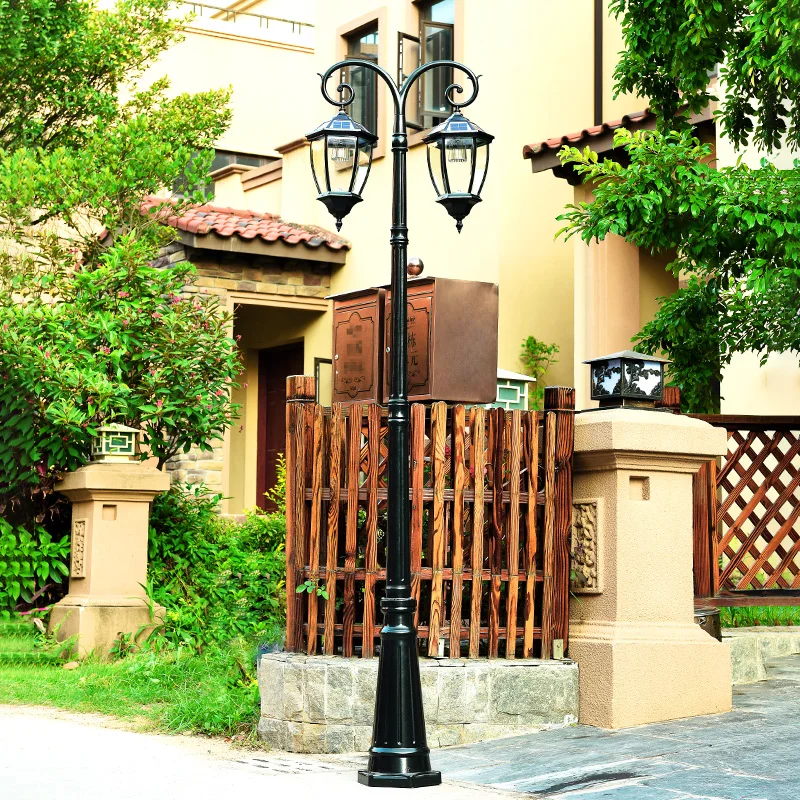 (H≈2.6M)[High-End] Solar Street Light, Outdoor Waterproof Villa Garden Light, Outdoor Super Bright Led Garden Light