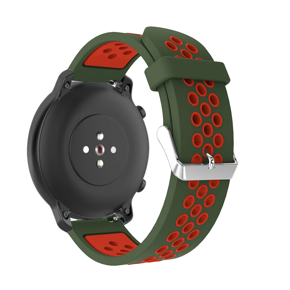 สายกีฬาระบายอากาศ22มม. สำหรับ Huawei amazfit 47มม. 2 2สายสำหรับ HUAWEI WATCH GT 2สายสำหรับเปลี่ยนสายนาฬิกา