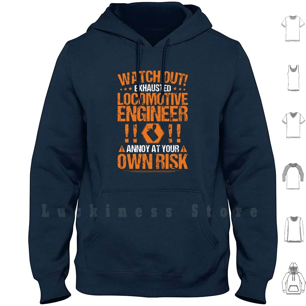 Locomotive Engineer / Train Driver / Railroad / Gift hoodies long sleeve Locomotive Engineer Locomotive Engineering