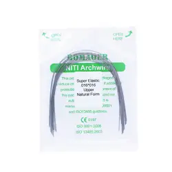 Arcabouço dental arcabouço dental arches nitinol fios super elásticos niti retangular 10 peças naturais materiais dentista