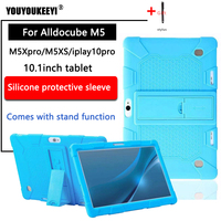 Soft silicone case for Alldocube M5/s/M5X pro 10.1 tablet pc Kids Safe Shockproof Silicone cover for iplay10pro Comes with stand