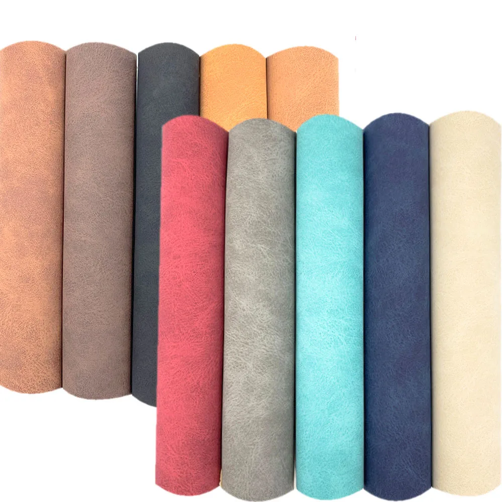 20*30cm Solid Color Faux Suede Frosted SheepSkin PU Leather Fabric Waterproof Synthetic Roll Sewing Sofa Shoe Bows DIY Handmade