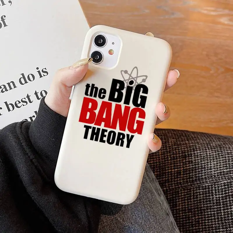 The Big Bang Theory Phone Case Solid Color Soft Cover for iphone 13 11 Pro Max X XS Max XR 7 8 6 6S Plus Fundas