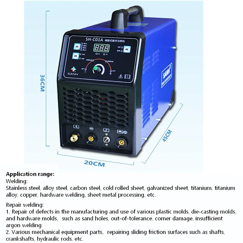 3.1/3.5KVA Cold Welding Machine Multifunctional Laser Mold Repair Welding Machine Laser Repair Cold Welder Argon Arc Welding TIG