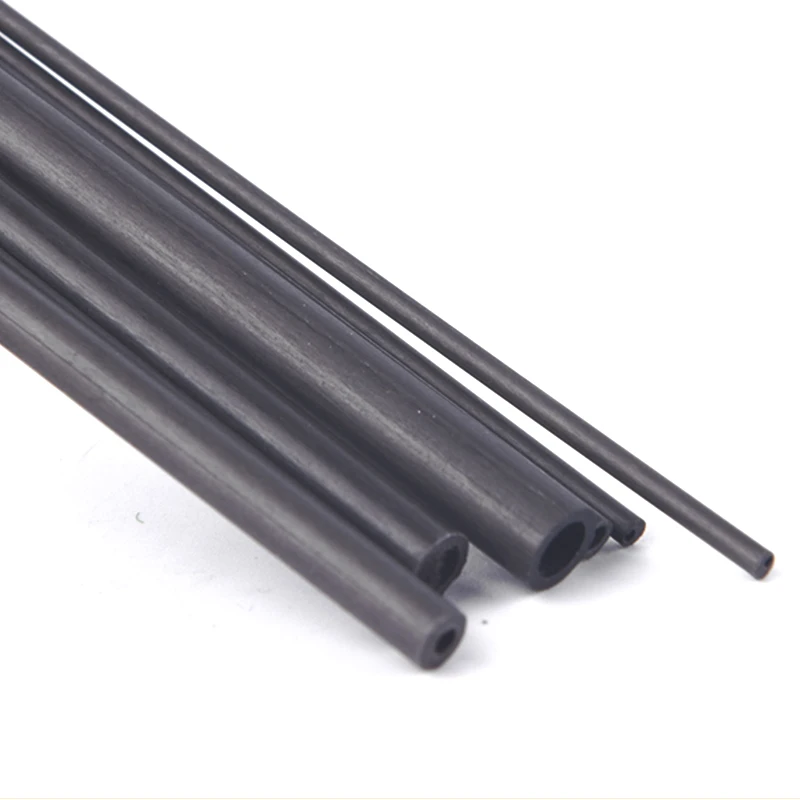 1-5 قطعة أنبوب ألياف الكربون عمود مستدير مجوف 1.8 2 3 4 5 6 7 8 10 مللي متر OD 200 400 مللي متر طول أنبوب ألياف الكربون مستدير #4