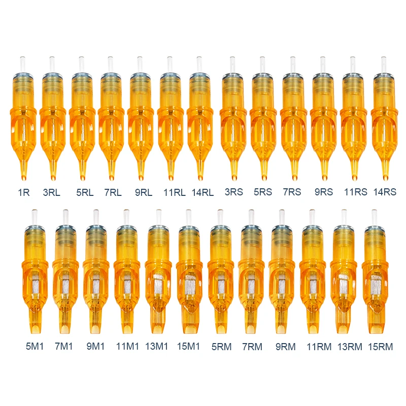 Agulhas para máquina de tatuagem, cartuchos Agulha, Forro e Shader, Machine Grips, RL, RS, M1, RM