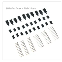 1 Confezione FAI DA TE 3 Pin Servo Spina Set Femmina Maschio Connettore Placcato Oro Per Futaba JR Tipo RC Aereo Multirotore Quadcopter Spina