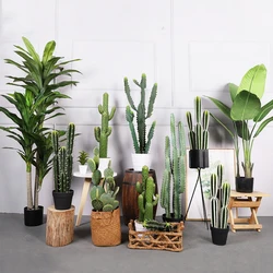 Cactus Artificial Succulent Plant, False Plastic, Desert Thorn Ball, Large Flower Arrangement, Family Garden Decoration