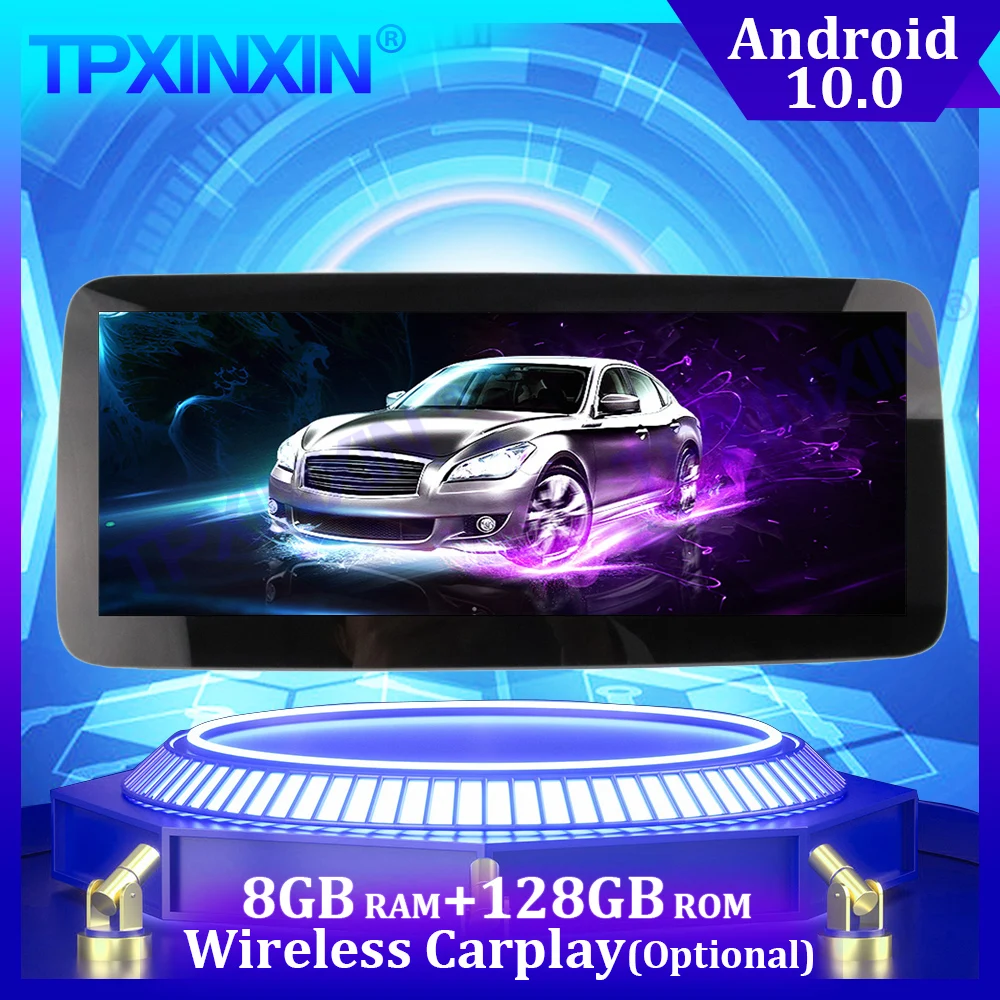 Android 13 8+128G Carplay For Mercedes-Benz SLK Car Multimedia Player Stereo Tape Recorder GPS Navi Auto Radio Head unit DSP IPS