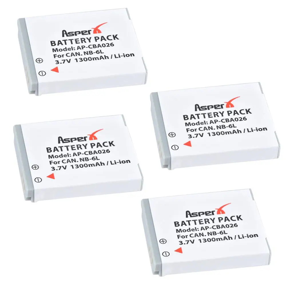 Camera Battery NB 6L NB6L NB-6L for Canon Power-shot IXUS 310 SX240 SX275 SX280 SX510 SX500 HS 95 D10 D20 D30 1600mAh Batteries