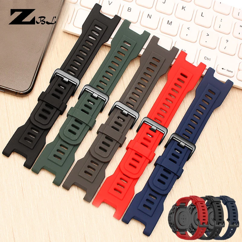 Soft Silicone Watch Band Fit For Huami Amazfit T-Rex Smartwatch Colorful Watch Strap Silicone Bracelet Straps with tool