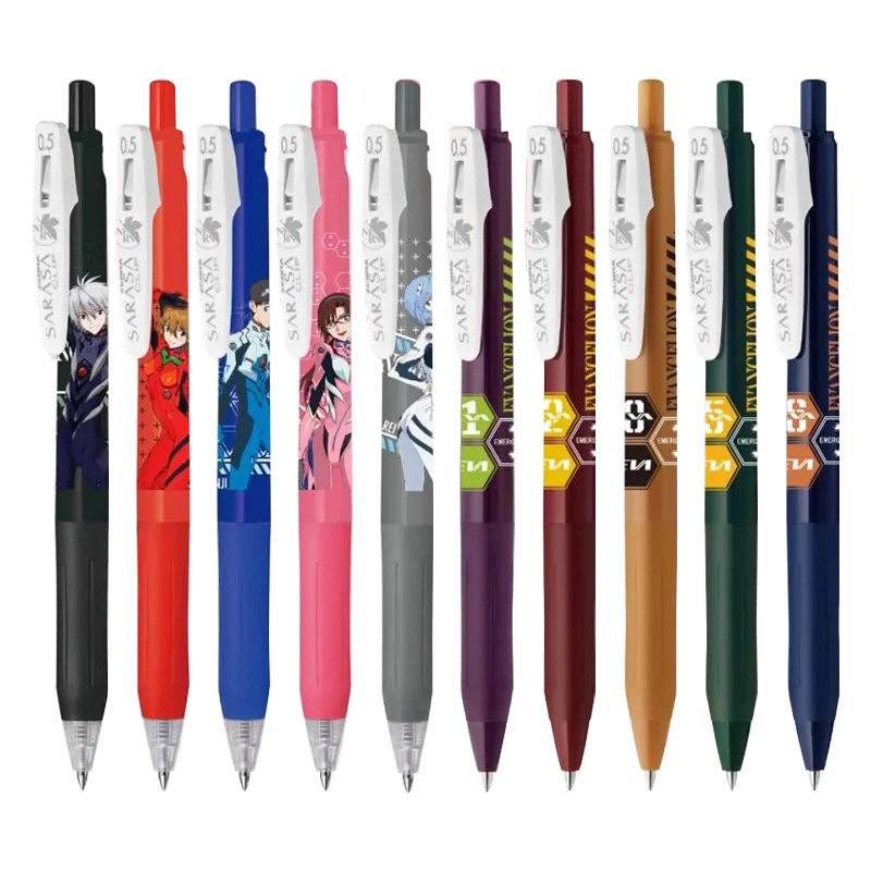 Japan ZEBRA gel pen JJ15 limited warrior joint EVA push-type fountain pen signature pen 0.5 student retro colored pen stationery