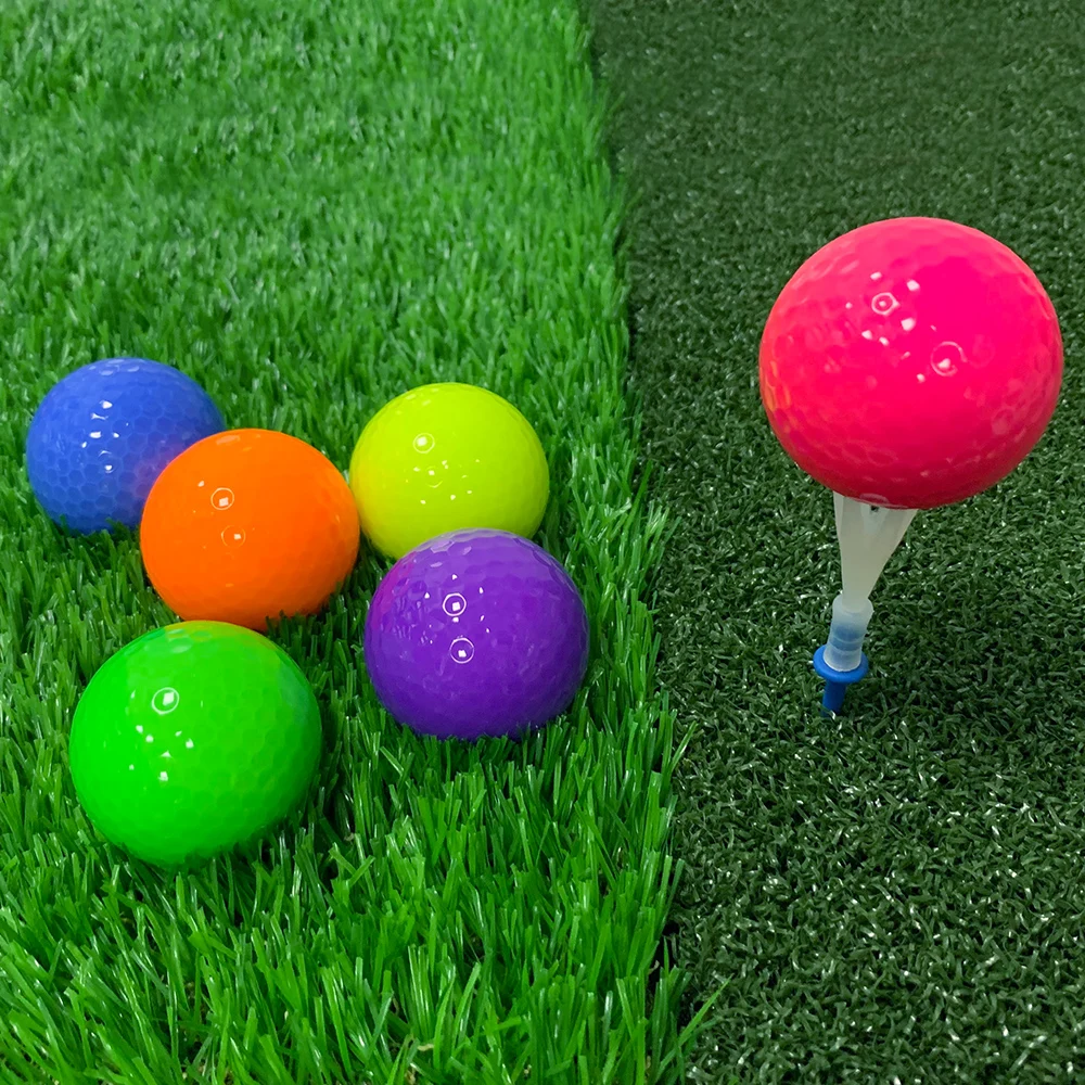 1 Pcs Mini Novelty Color Golf Training Balls Gift