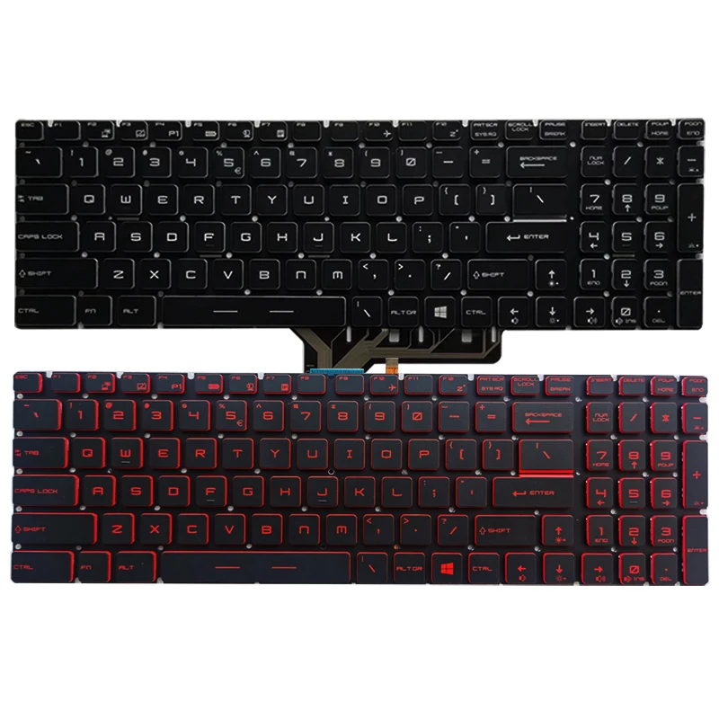 Nowa podświetlana klawiatura US do MSI GT62 GT72 GE62 GE72 GS60 GS70 GL62 GL72 GP62 GP72 CX62 GS63VR GS73VR GT72VR GT83VR GE62V English