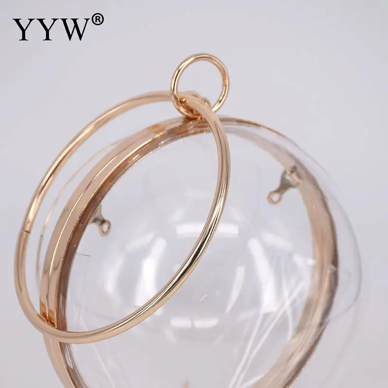 Acrylic Round Ball Clutch bags Women Circle Handbag Transparent Messenger Bag Acrylic Chain Crossbody Bags Totes Money Purse