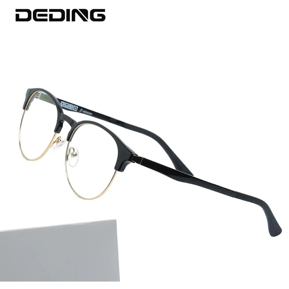 Round Frame Glasses Womens Spectacles Transparent Frame Metal Vintage Clear Lens Prescription Men Optical Frame Eyewear DD1510