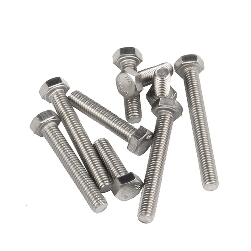 M4 M5 M6 M8 M10 acciaio inossidabile 304 viti esagonali bullone esagonale DIN933 per macchine elettriche costruzione ruote