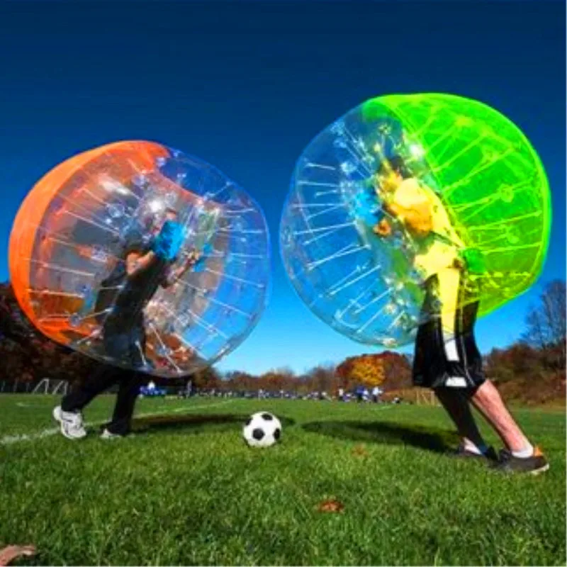 Envío Gratis, pelota inflable Zorb de TPU de 1,0mm, balón de fútbol con burbujas de 1,5 m, pelota de choque de aire, fútbol con burbujas para adultos