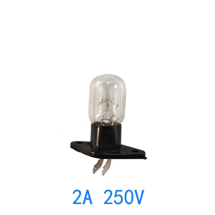 Bombilla Universal de pies estrechos para frigorífico Haier Galanz Panasonic, piezas de repuesto para horno microondas, 25W, 1 unidad