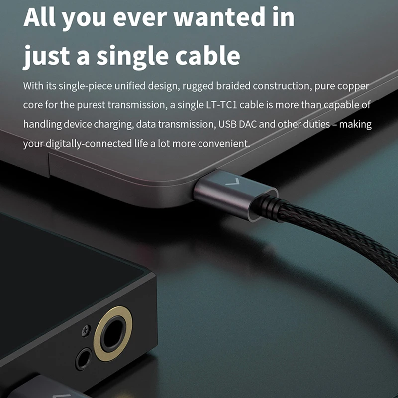 Кабель для зарядки и передачи данных FiiO LT-TC1 Type-C для M15/M11/M5/M6/BTR5/BTR3, усилитель музыкального MP3-плеера