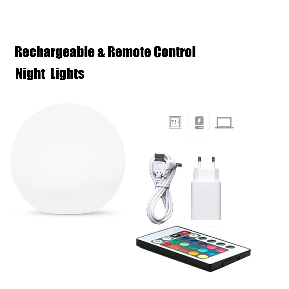 Đèn LED Chống Nước Sân Vườn Bóng RGB Dưới Nước Đèn IP68 Ngoài Trời Giáng Sinh Tiệc Cưới Bãi Cỏ Đèn Bể Bơi Phao