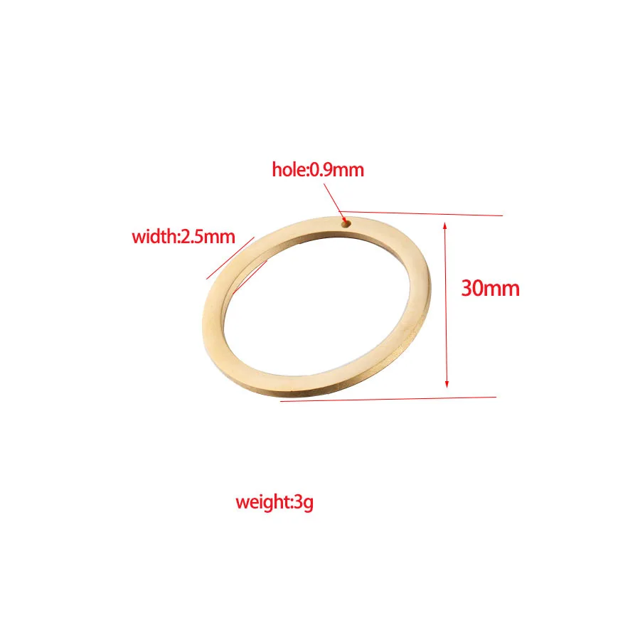 20pcs Rose Gold Color Stainless Steel Mirror Polish Round Circle Charm for Necklace DIY Women Handmade Jewelry Metal Classic