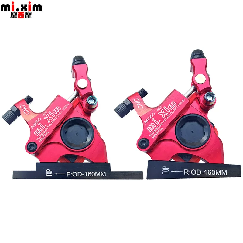 Road Bike Hydraulic Disc Brake Calipers with 160mm Brake Rotor Flat Mount Gravel Bicycle Oil Brake - view 5
