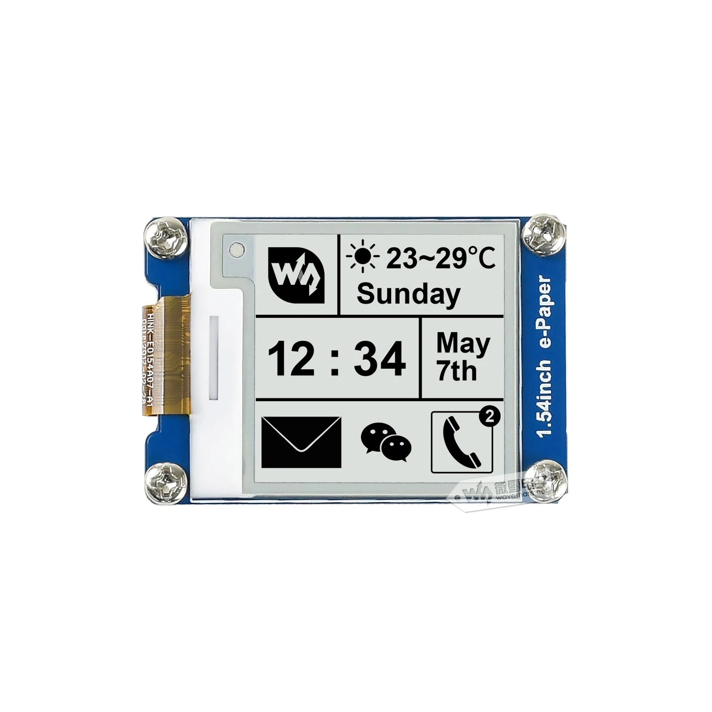 1.54นิ้ว SPI E-Ink EPaper E กระดาษโมดูลจอแสดงผลสำหรับ Arduino Raspberry Pi Zero 2 W WH 2 W 3A 3B Plus RPI 3รุ่น B 4 4B