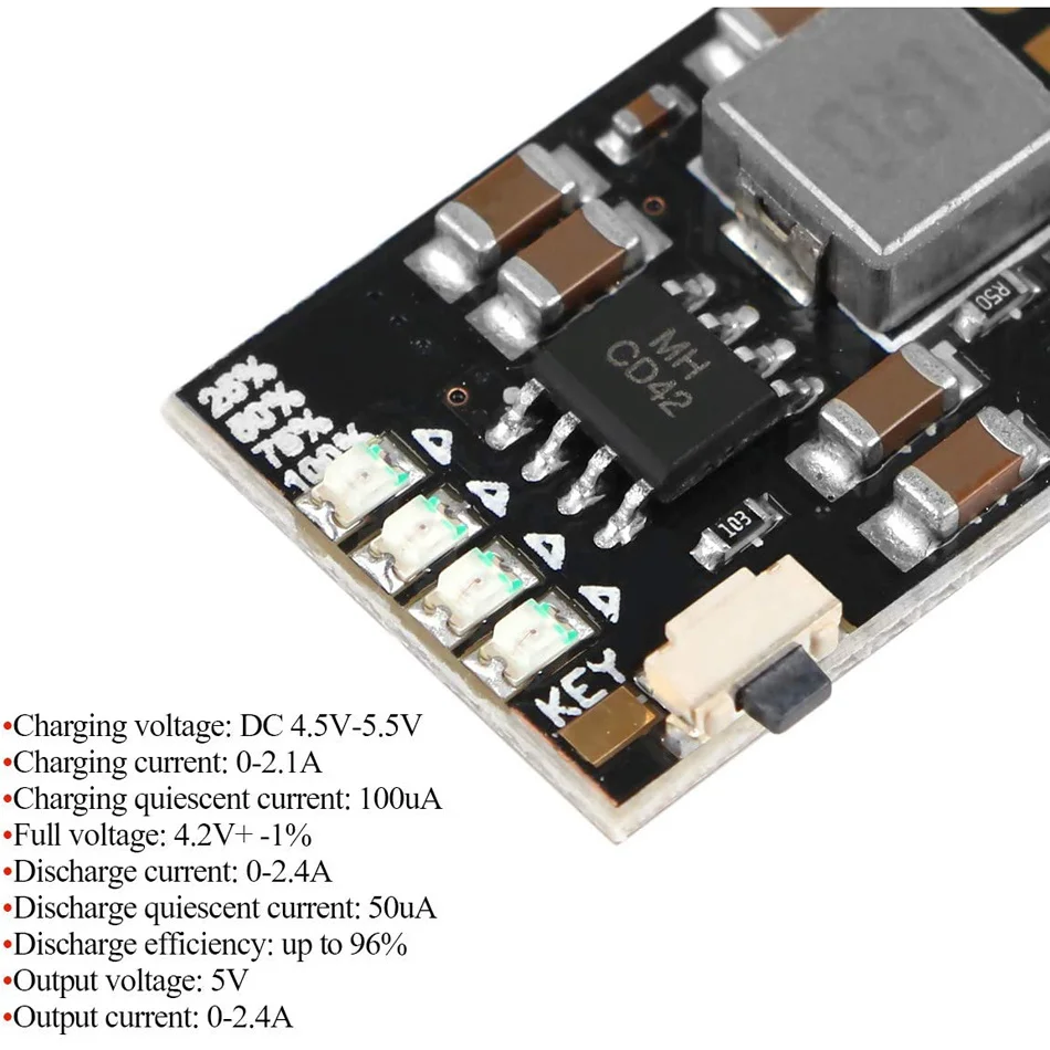 DC 5V 2.1A Mobile Power Diy Board 4.2V Charge Discharge boost battery protection indicator module 3.7V lithium 18650