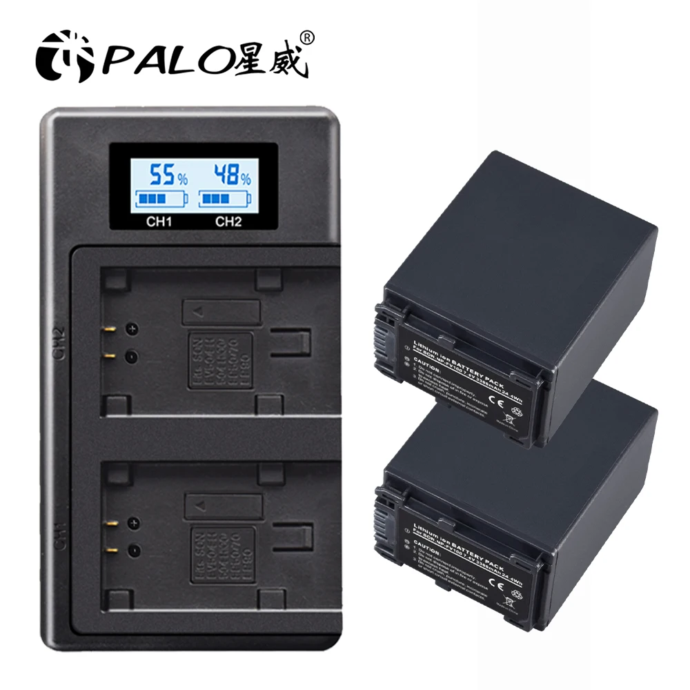 NP FV100 NP-FV100 FV100 Batteries + LCD USB Charger for Sony NP-FV30 NP-FV50 NP-FV70 SX83E SX63E FDR-AX100E AX100E