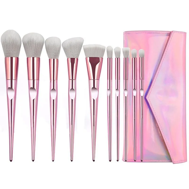 

Rose Golden Thumb Makeup Brushes Set Foundation Powder Blush Eyeshadow Concealer Lip Eye Cosmetics Brush for Beauty Woman Gifts