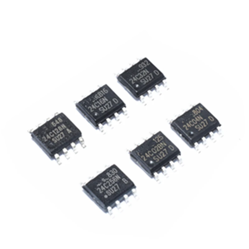 10pcs AT 24C01 24C02 24C04 24C08 24C16 24C32 24C64 24C128 24C01N 24C02N 24C04N 24C08N 24C16N 24C32N 24C64N 24C128N SOP8 DIP8 IC
