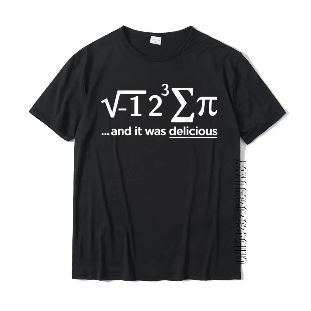 I Ate Some Pie And It Was Delicious Math Pi T-Shirt Tops Shirts Oversized Cool Cotton Men T Shirt Casual