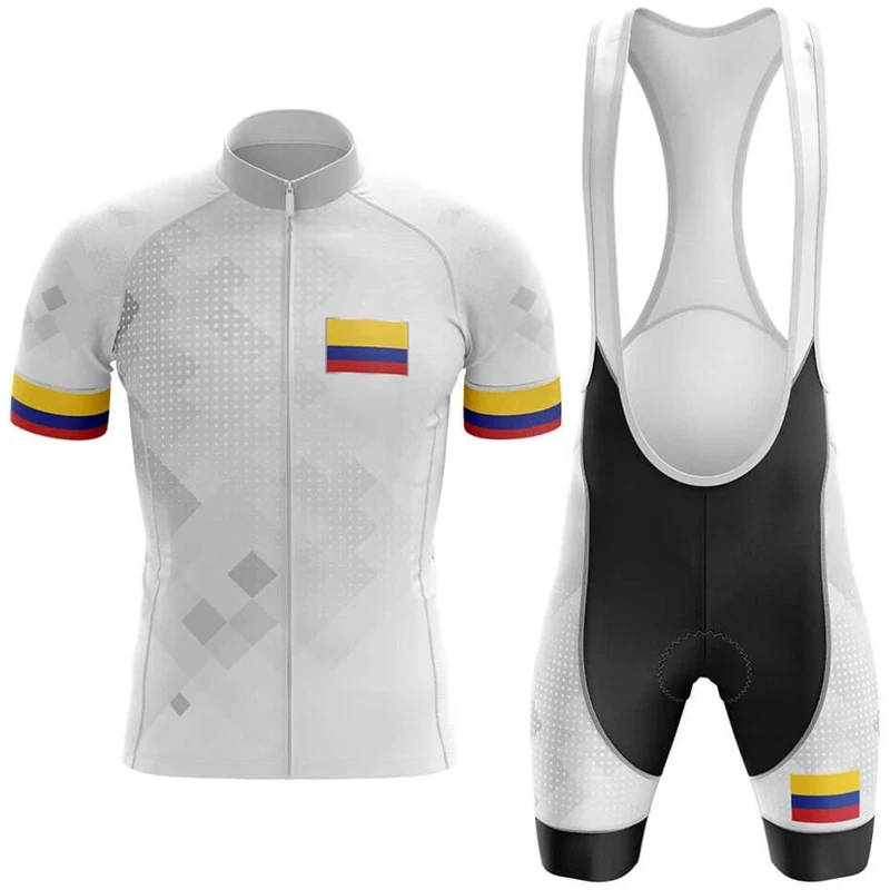 2020 Colombia Cycling Jersey Set Men\'s Cycling Clothing Road Bike Shirts Suit Bicycle Shorts MTB Race Uniform Maillot Culotte