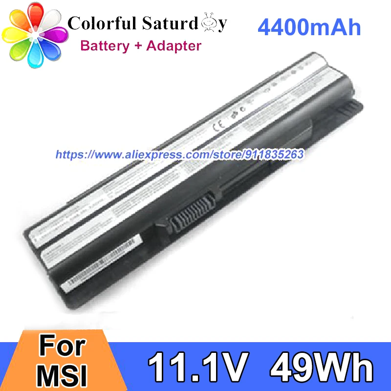 Bateria Genuína para Msi Ms1755 Ms-1758 Ms-1759 Ms-16gf Ms-16gb Ms-16gh Ms-16gd Ms-16gc Ms-175a Ge60 Cx61 Series Bty-s14
