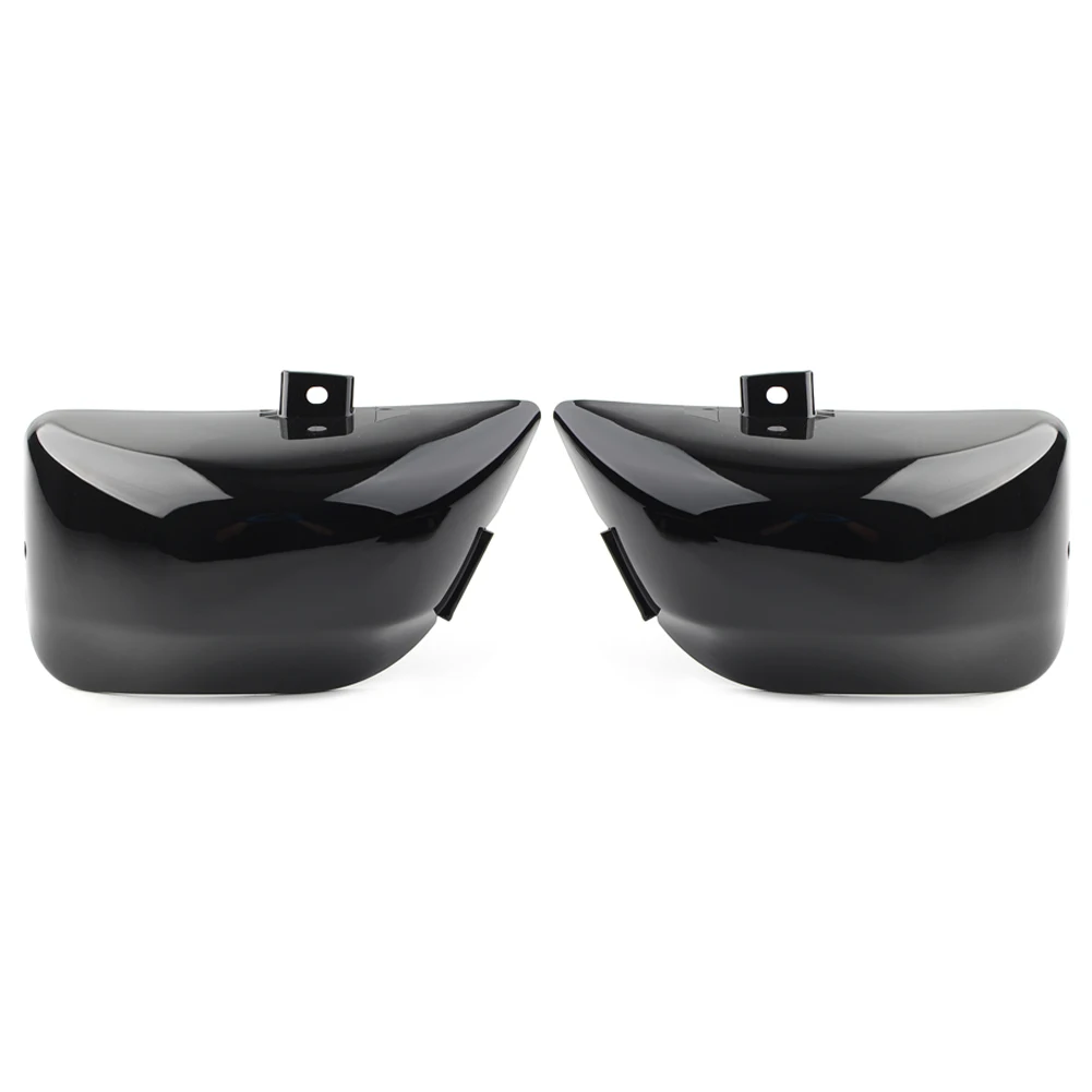 2Pcs Motorcycle ABS Fairing Side Battery Cover Protective Guard for Yamaha Virago 400 500 535 XV400 XV500 XV535 Gloss Black